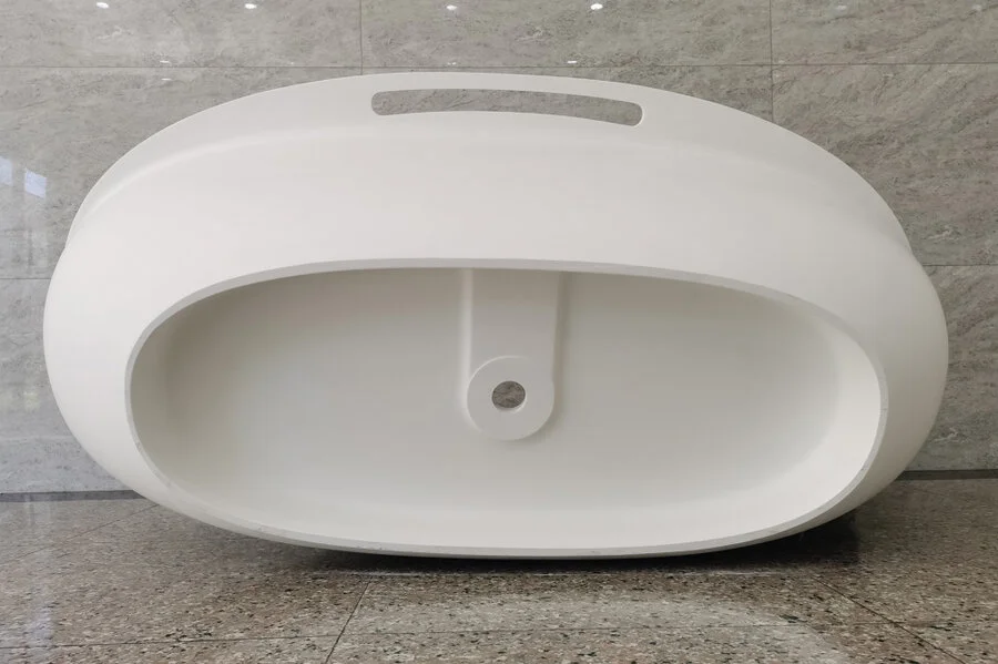 Ванна из искусственного камня Abber Stein 170x85 см белая матовая, 170 см - фото 8