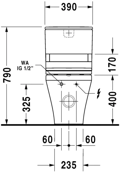Крышка-биде Duravit SensoWash белая, с микролифтом index_1 - фото 5
