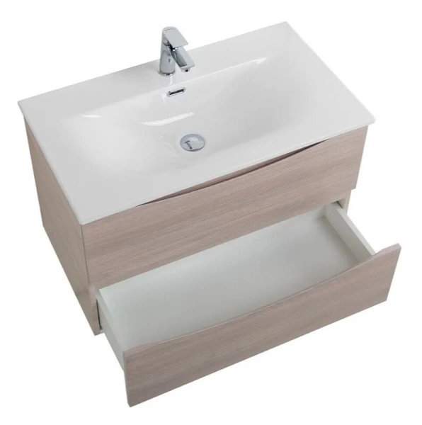 Тумба под раковину подвесная BelBagno Marino-Cer-N 80 см Rovere Grigio, 80 см - фото 6