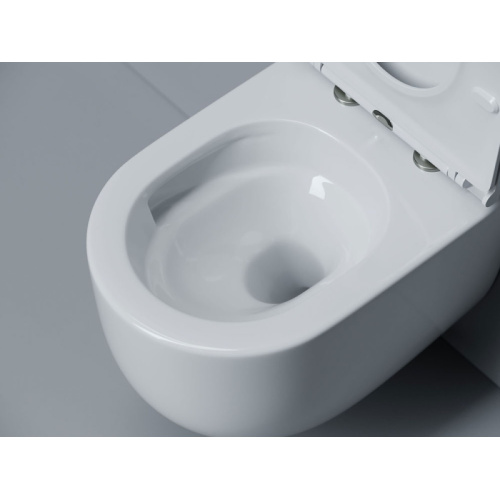 Унитаз подвесной Ceramicanova Voga сиденье микролифт, белые - фото 6