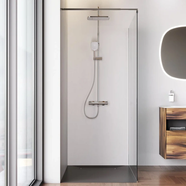 Душевая перегородка Am.Pm Func 120 см профиль хром, нет в наличии - фото 7