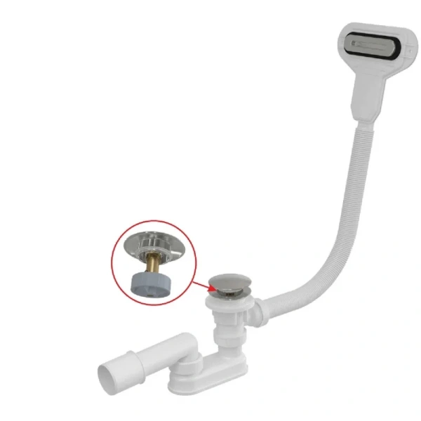 Акриловая ванна Радомир Вальс 1-01-2-0-9-183К, 180 x 80 см, каркас, фронтальный экран, слив-перелив автомат Вальс в комплекте, белая/хром, в наличии - фото 10