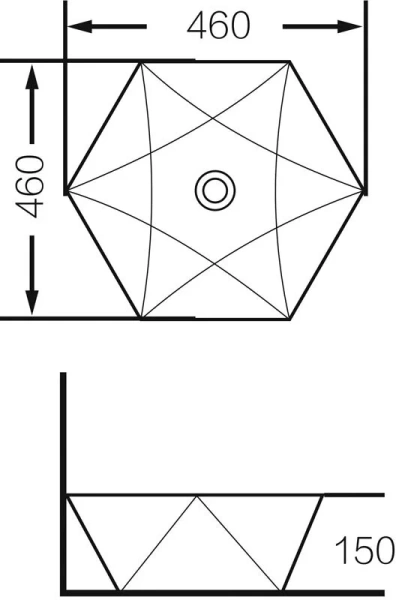 Раковина Grossman 46 см накладная - фото 2