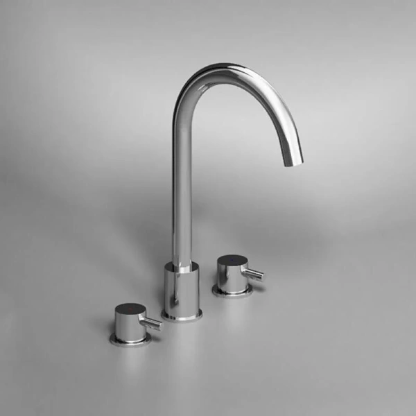 Смеситель для раковины Damixa Scandinavian Pure 360200 на 3 отверстия - фото 3