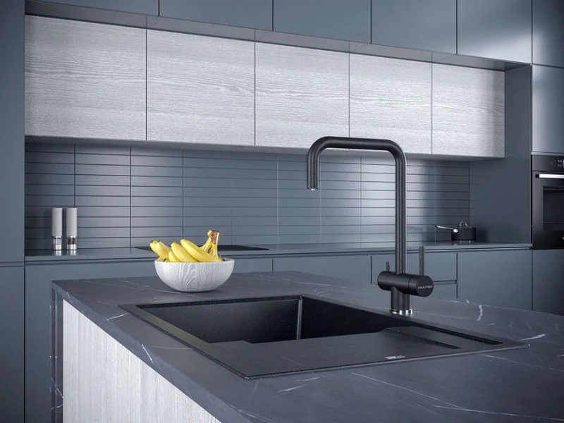 Смеситель для кухни Paulmark Wetter черный металлик, современные, hi-tech - фото 3