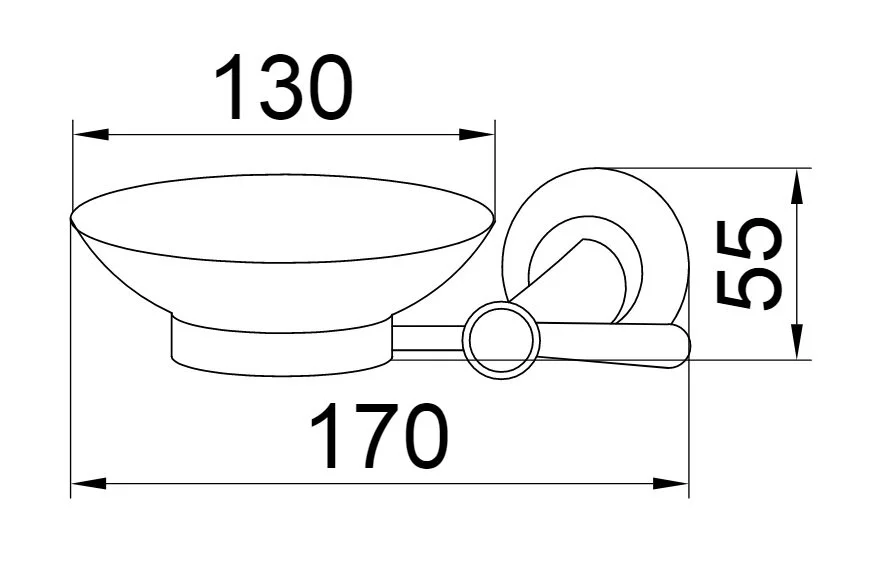Мыльница Boheme Puro настенная - фото 2