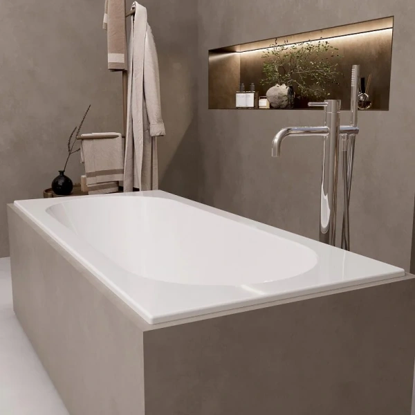 Ванна акриловая Alba Spa Supreme slim ВПРСБ041000100, 180 x 80 см, цвет белый глянцевый - фото 3