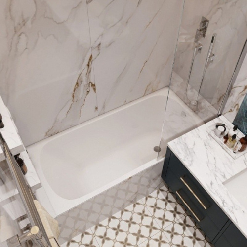 Ванна чугунная Wotte без ножек, чугунные - фото 2