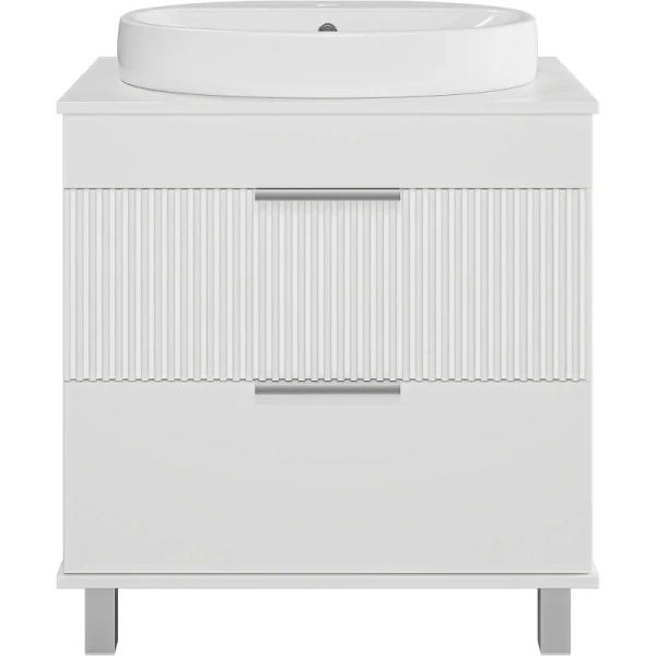 Тумба под раковину напольная Brevita Enfida 70 см белая - фото 3
