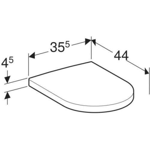Крышка-сидение с микролифтом Geberit iCon металлические петли - фото 2