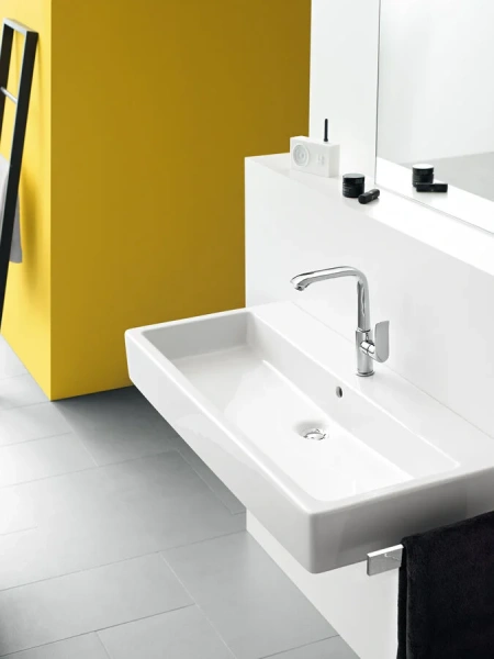 Смеситель для раковины Hansgrohe Metris высокий, с поворотным изливом, с коротким изливом - фото 7