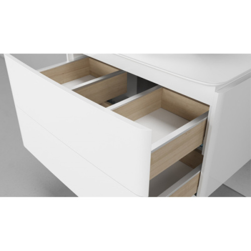 Тумба с раковиной подвесная Velvex Luna tpLUN.60-21.43 60 см с ящиками - фото 4