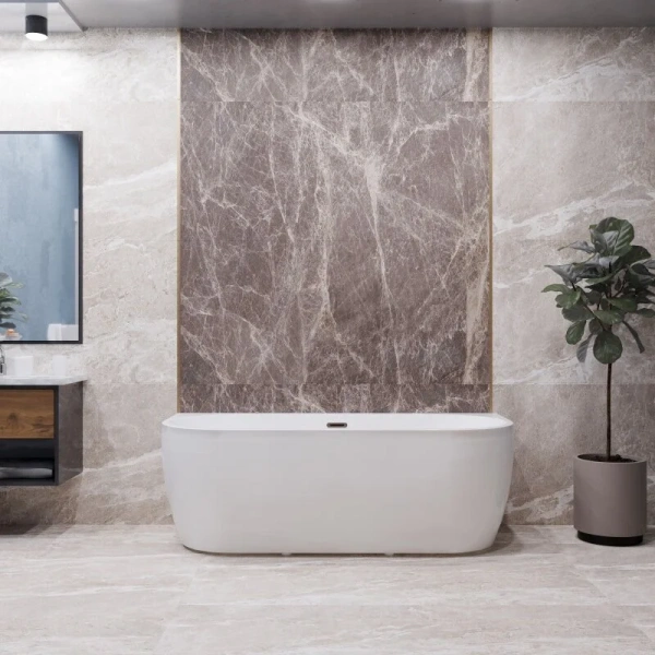 Акриловая ванна Радомир Вальс Макси 1-01-2-0-1-188К, 180 x 80 см, каркас, фронтальный экран съемный, сифон, слив-перелив автомат в комплекте, белая - фото 1