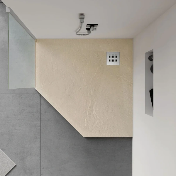 Душевой поддон Vincea 90x90 см бежевый - фото 3