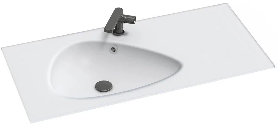 Раковина Jacob Delafon Nouvelle Vague EB3022 120 см стеклянная - фото 4