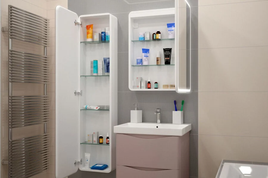 Зеркальный шкаф с подсветкой Art&Max Platino 60 см левосторонний index_1 - фото 9