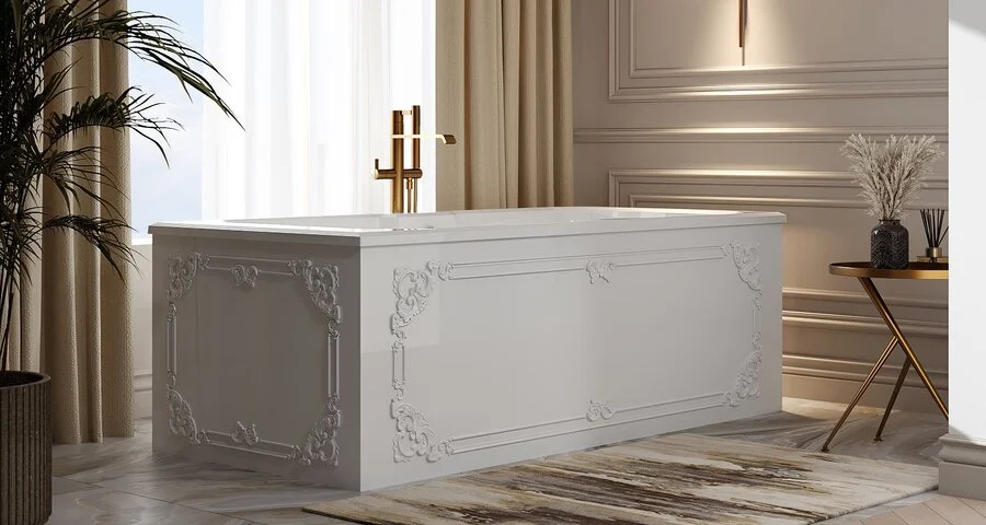 Ванна из искусственного камня Belux Кастилия ВКА 1900, 4810924271150, 190 x 90 см, белый, белые - фото 8