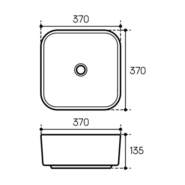 Раковина Aqueduto ESPIRAL 37 см белая матовая - фото 2