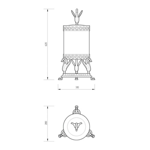 Мусорное ведро Migliore Luxor на подставке - фото 2
