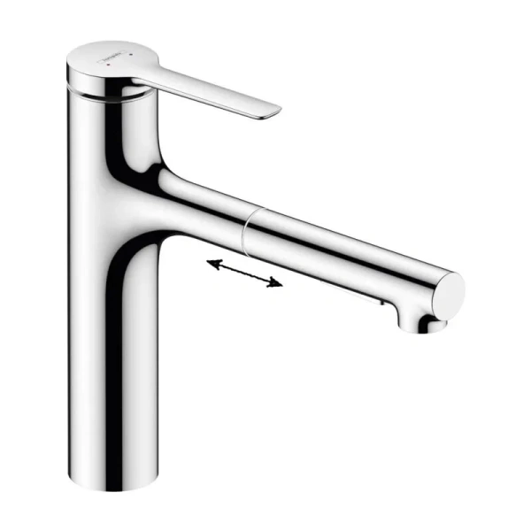 Смеситель для кухни Hansgrohe Zesis M33 74804 с выдвижным изливом - фото 1