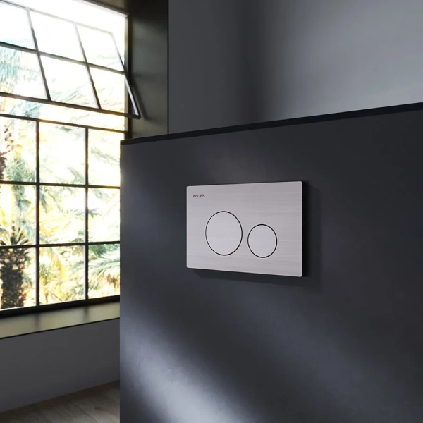 Клавиша смыва Am.Pm Pro L пневматическая матовый никель, пневматические - фото 6