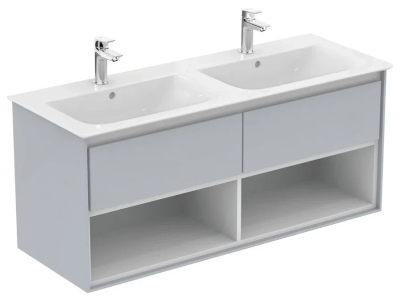 Тумба под раковину подвесная Ideal Standard Connect Air 120 см светло-серая с белым - фото 5