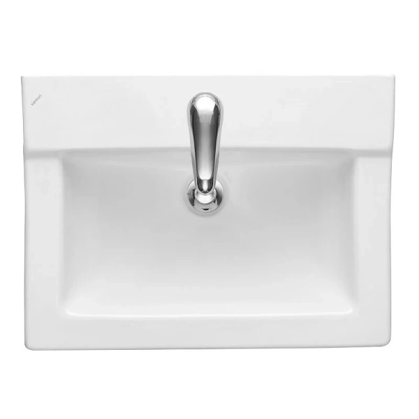 Раковина Santeri Орион 57 см белая, прямоугольной формы, тюльпан - фото 5