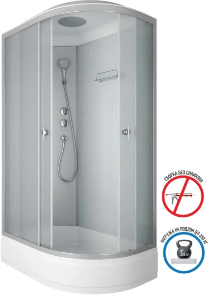 Душевая кабина Niagara Eco 120x80 см левая, асимметричные - фото 2