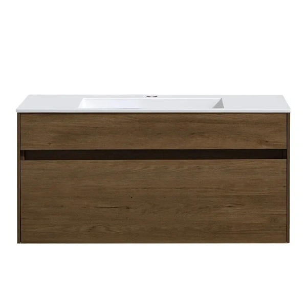 Тумба под раковину подвесная Vincea Chiara 100 см дуб табак - фото 1