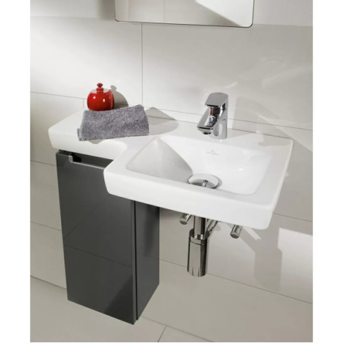 Раковина Villeroy & Boch Subway 2.0 63 см правая, цвет альпийский белый - фото 3