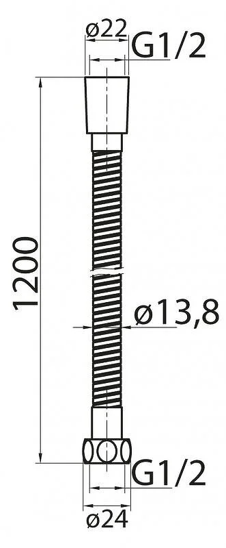 Шланг для душа Cezares CZR-C-FMDC2-120 гибкий - фото 4
