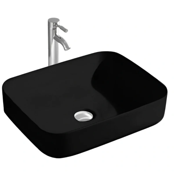 Раковина Акватек Вега 50 см черная матовая - фото 1