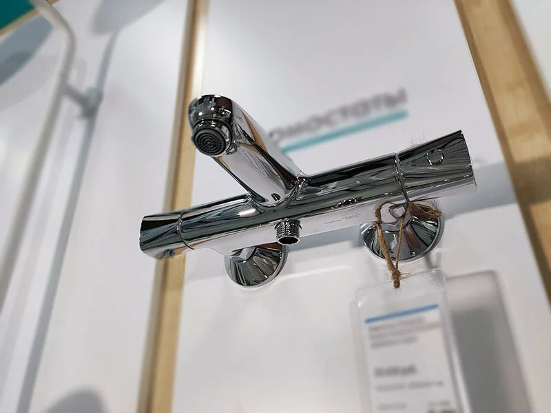 Cмеситель для ванны Hansgrohe Ecostat термостатический, с коротким изливом - фото 7