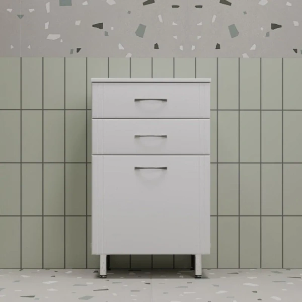 Тумба напольная Style Line Эко Стандарт ТН 50 см белый глянец, напольные - фото 6