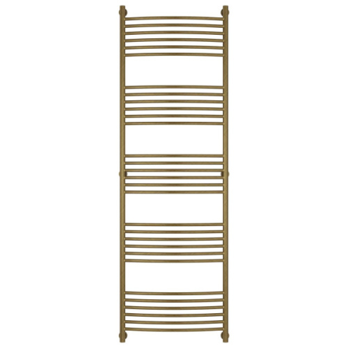 Полотенцесушитель водяной, цвет состаренная бронза перемычка выгнутая Богема+ 1900х600, с нижним подключением - фото 2