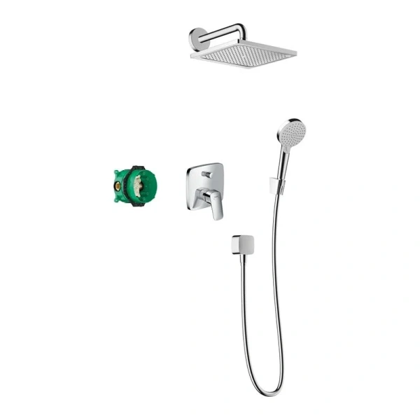 Душевой комплект Hansgrohe Crometta E 240 1jet хром, душевые комплекты, наборы - фото 2