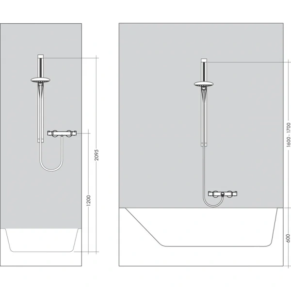 Штанга для душа Hansgrohe PuraVida хром - фото 3