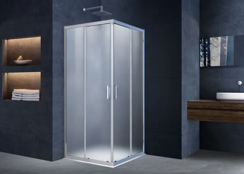 Душевой уголок Vincea Alpha 90х90 см стекло текстурное, хром - фото 4