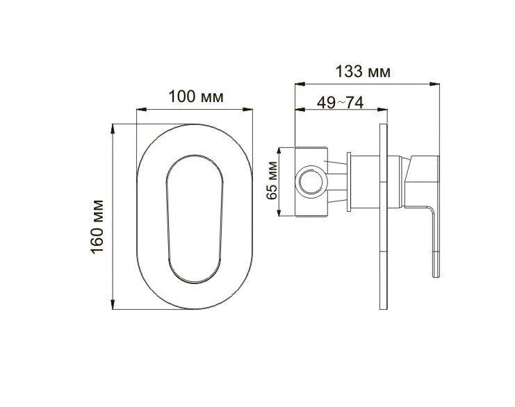 Смеситель для душа WasserKRAFT Donau хром - фото 2