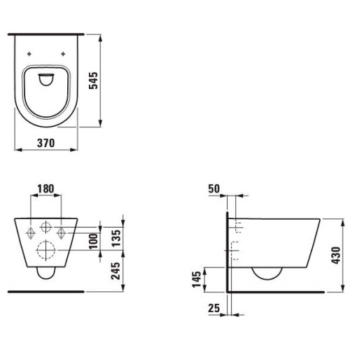 Унитаз подвесной Laufen Kartell 8.2033.1 - фото 3