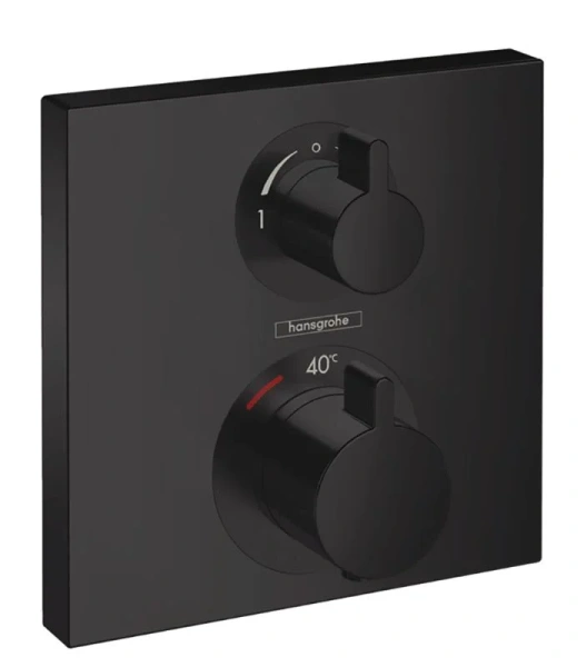 Смеситель для душа Hansgrohe Ecostat Square матовый черный - фото 1