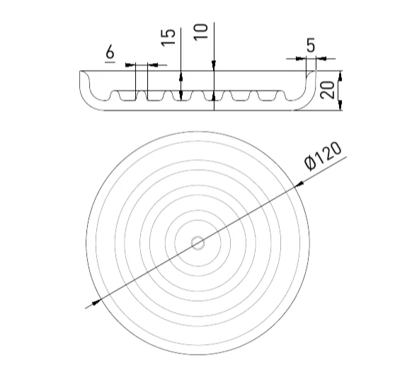 Мыльница Salini Gocce в цвете по RAL, современные, hi-tech - фото 2