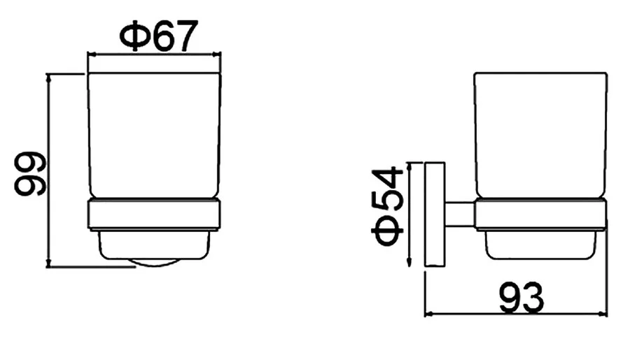 Стакан для ванной Timo Saona золото матовое - фото 4