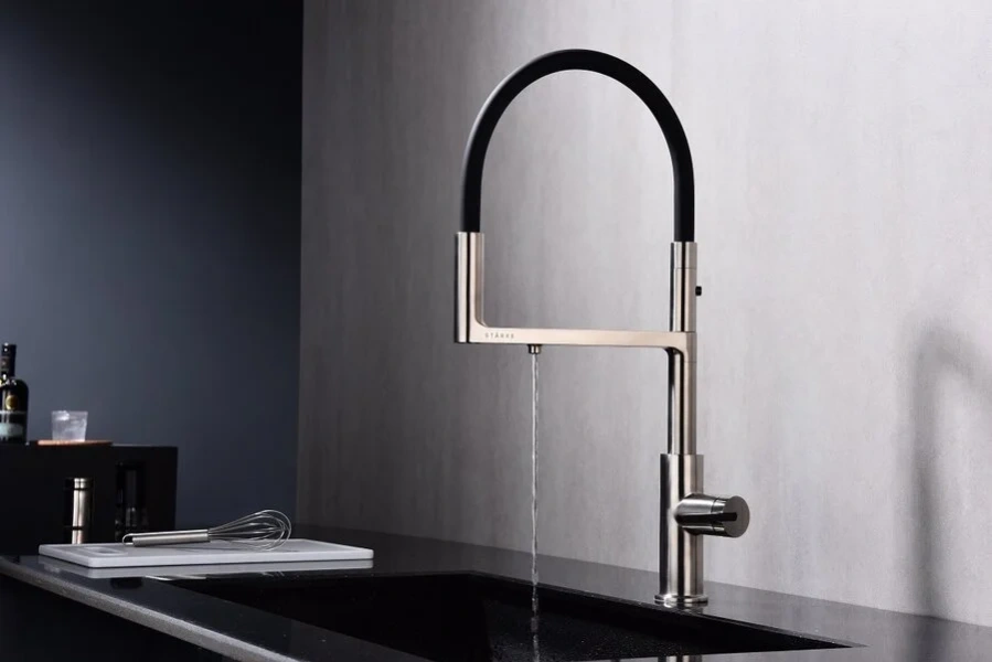 Смеситель для питьевой воды Paulmark Tornado никель, на мойку, на столешницу - фото 6