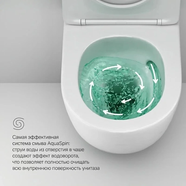 Унитаз с инсталляцией Am.Pm Like кнопка белая - фото 4