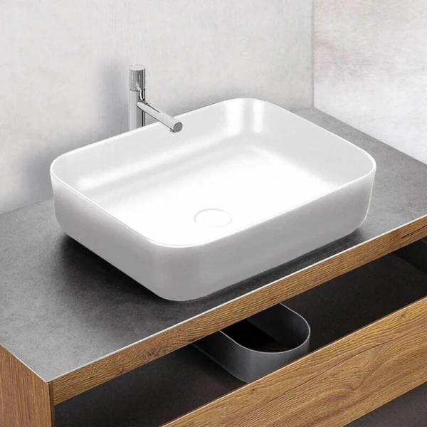 Раковина Vincea 50 см накладная, белая - фото 3