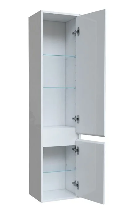 Шкаф-пенал подвесной IDDIS Esper 35 см белый, современные, hi-tech - фото 5