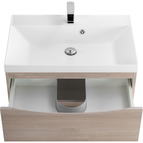 Тумба под раковину подвесная BelBagno Marino 60 см с двумя выкатными ящиками, rovere grigio, светло-коричневая - фото 7