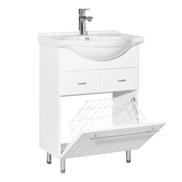 Тумба под раковину напольная Style Line Лана 56 см белая, напольная, пристенная - фото 4