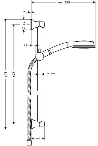 Душевой набор Hansgrohe Croma 27769000 - фото 2